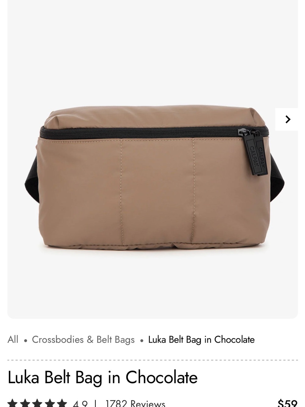 Calpak Luka Belt Bag in Taupe